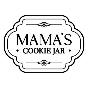Charming vintage cookie jar sign design