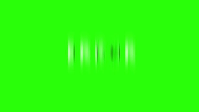Glitching Digital Error Message Displayed on Bright Green Screen, Dynamic Movement