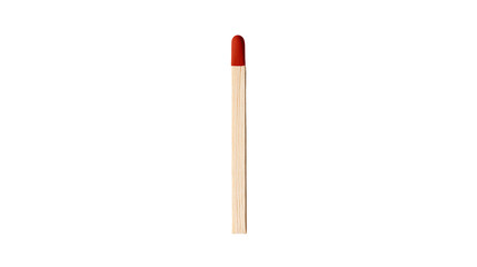 Naklejka premium Single wooden match with red tip