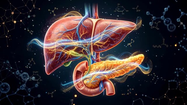 Human Liver and Pancreas Anatomy