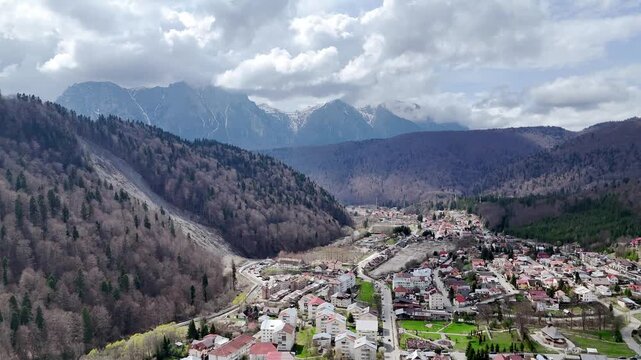 Azuga and Busteni Mountains, Drone Footage, Romania