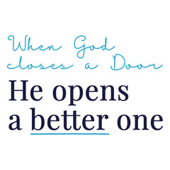 Fototapeta premium Inspirational quote design about opportunities