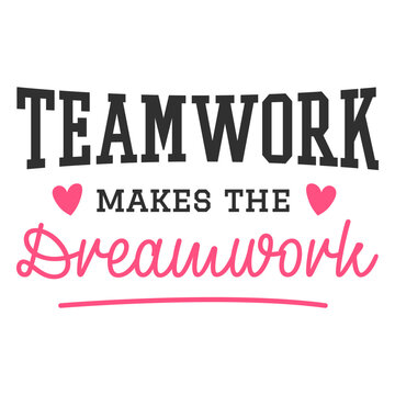 Creative teamwork quote graphic design