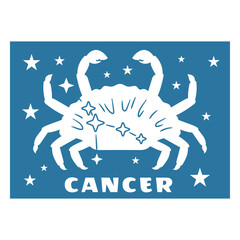 Fototapeta premium Crab cancer design