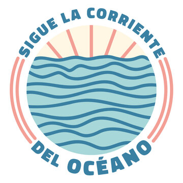 Sigue la corriente del oceano design