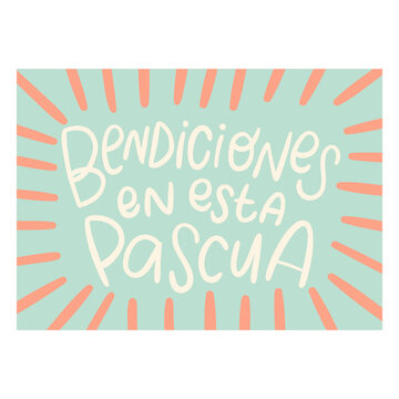 Bendiciones en esta pascua design