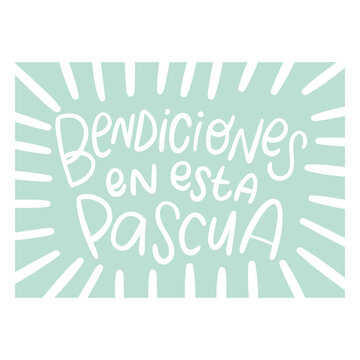 Bendiciones en esta pascua green design