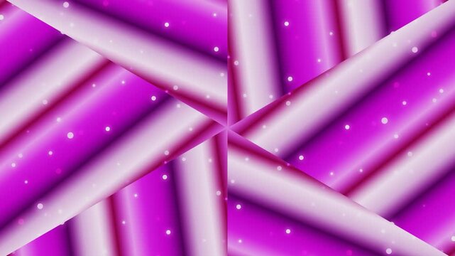 Vibrant purple tubes intersect with white dots in a geometric pattern