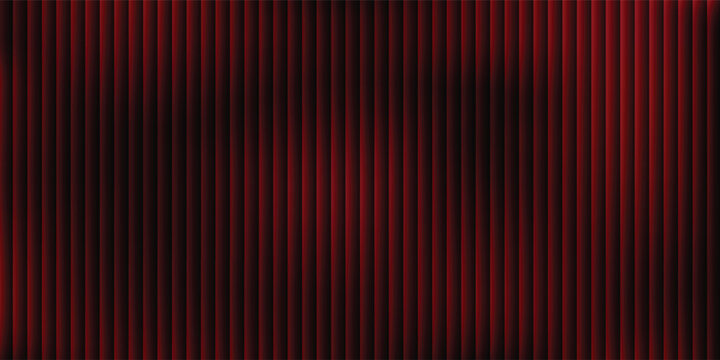 Abstract dark red geometric background with vertical parallel stripe bars and vignette shadow effect for presentation template banner.