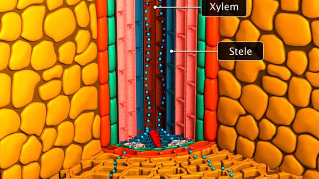 Uptake and transport of minerals and nutrients in plants