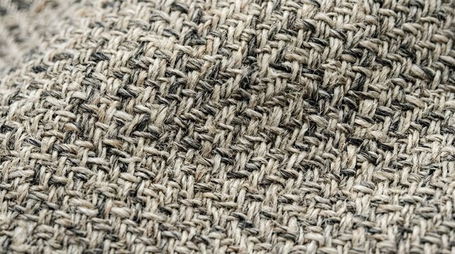 Close-up of woven textured fabric, natural fiber, neutral tones.