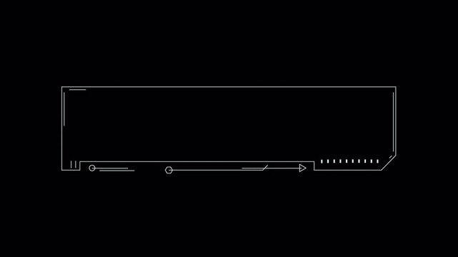 Minimalist White Outline Drawing of a Computer RAM Stick.
