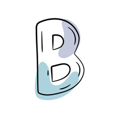 Whimsical letter design with soft colors t-shirt design © Vexels