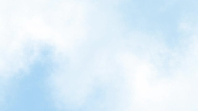Abstract light blue sky with white clouds background texture.