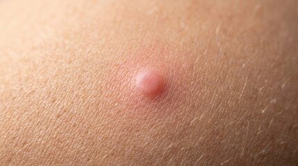 Fototapeta premium Close-Up of Skin Bump Bump Close-Up Health Dermatology Texture Human Body Medical. Concept featuring bump, close-up, health, dermatology, texture for professional commercial design.