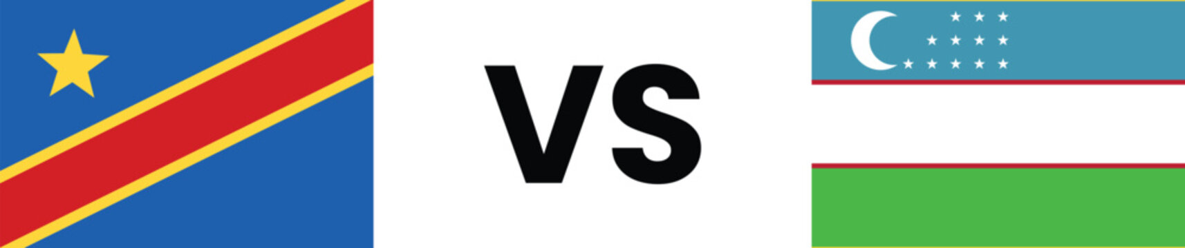 Democratic republic of the congo vs uzbekistan flag comparison