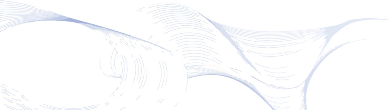 Abstract flowing lines with subtle blue and white gradients creating a sense of gentle movement and airy lightness on