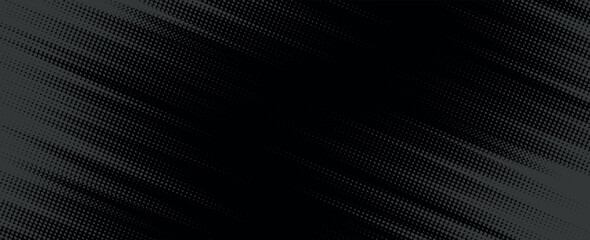Obraz premium Halftone dots gradient grunge texture background grey and black color pattern. Dot pop art comic sport style vector illustration. grunge vector dots.