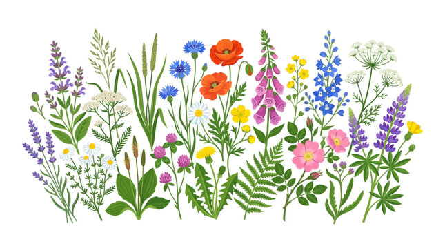 Diverse Wildflowers Collection: Spring & Summer Floral Arrangement