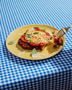 Plated Chicken parmesan