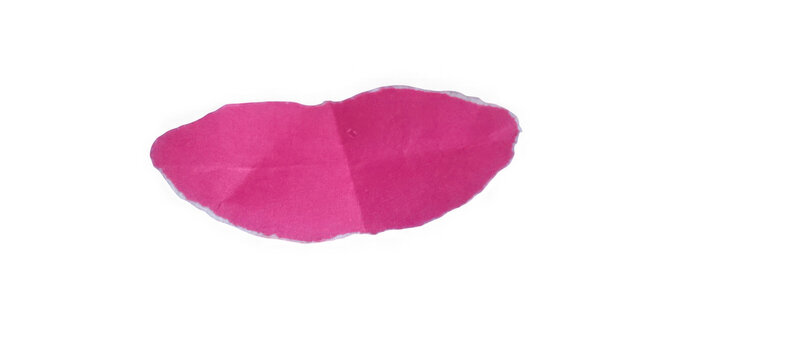 Pink lips with glossy shine