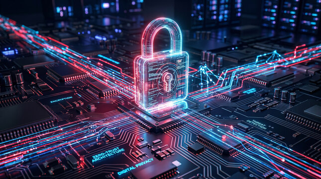 Cybersecurity and Data Protection Technology Concept