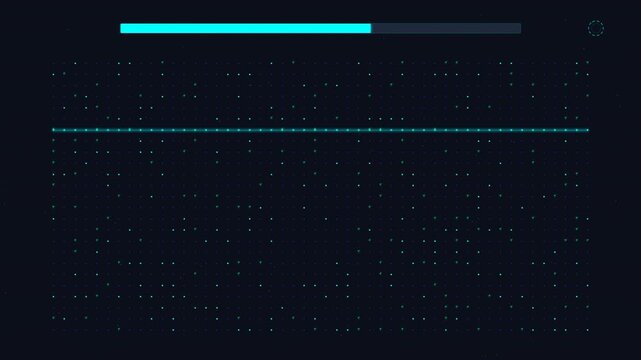 Motion Data Stream Animation in Digital Network Environment for Technology and Data Transmission.