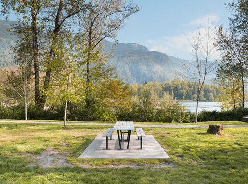 Cheam Lake Wetlands Regional Park during a spring season in Rosedale, Fraser Valley, British Columbia, Canada