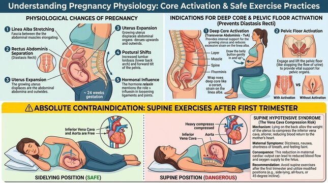 Pregnancy Physiology Explained: Core Activation and Safe Exercise Practices for Expecting Mothers