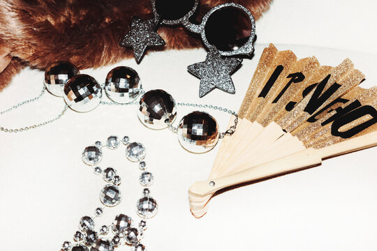 Celebration Items on a White Surface During a Festive Event