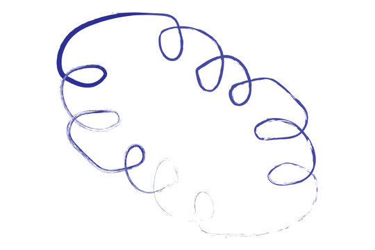 Hand Drawn Abstract Doodle Sketch on White Background Minimalist Line Art