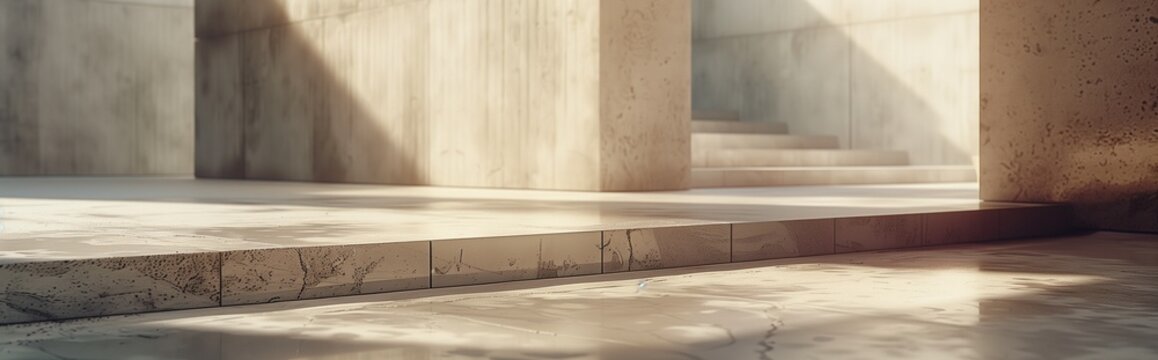  Modern Architectural Space with Natural Shadows