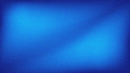 Fototapeta premium Deep Blue Vignette Grainy Texture Gradient Background