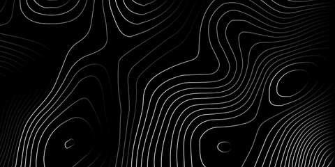Monochrome topographic map contour lines abstract background with topography abstract elevation geographic background minimalist geography cartography monochrome structure geometry © MOHAMAD