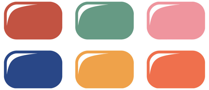 Text Frame Icons with Speech Bubbles, Hand Drawn Shapes and Social Media Communication Elements