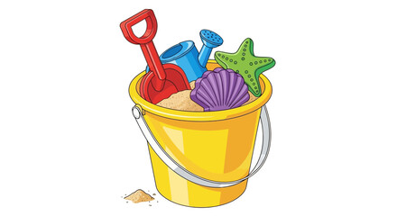 Obraz premium Beach Sand Bucket Toy Set