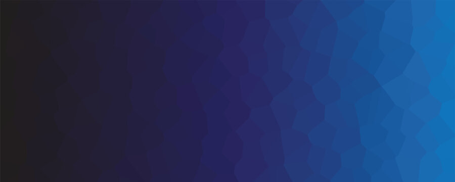 Abstract dark blue gradient mosaic geometric background. Low poly voronoi texture pattern vector illustration template for creative banner design.