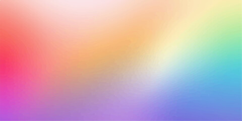 Abstract colorful rainbow gradient background with vibrant spectrum colors, soft blur texture, geometric lines, and bright multicolor abstract design wallpaper. © sahidul