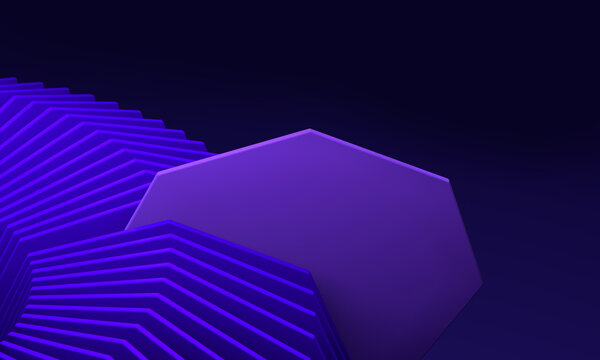 Geometric abstract background in shades of purple
