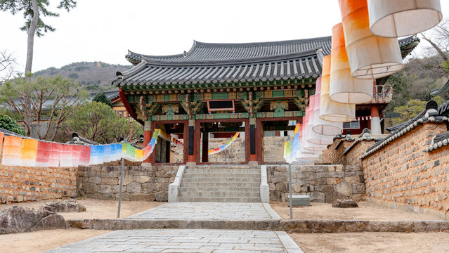 Scenic view of Beomeosa Temple entrance, Busan