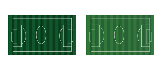 Soccer Field Top View Icon Set © Sadia