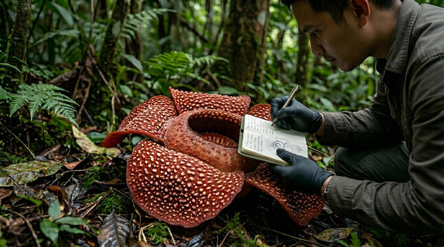 Buat foto close up eye level 16:9 dua tangan seorang paleontologist menggunakan sarung tangan latex hitam ( anatomi jelas, tangan kanan dan kiri) tanpa artifact dan noise, sedang melakukan penelitian 