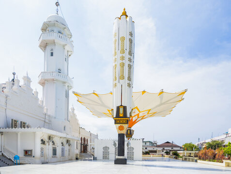 Masjid Raya Baiturrahman Mosque minaret in Banda Aceh