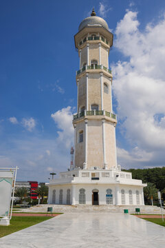 Minaret of Masjid Raya Baiturrahman in Banda Aceh