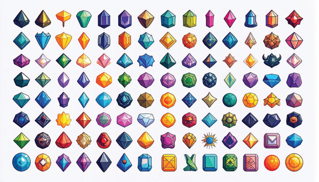 Colorful Gemstones and Precious Jewels.