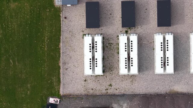 Aerial View of Battery Energy Storage System