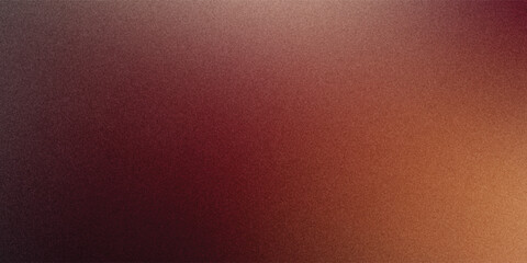 Fototapeta premium Abstract grainy gradient background with warm orange and dark brown tCinematic abstract background featuring heavy film grain texture and a soft light leak effect.