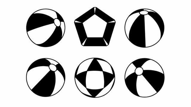 Geometric Shapes: Beach Balls and Pentagon