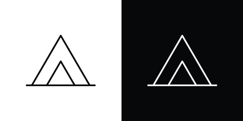 Camping icon in vector. Logotype icons © Thadeu