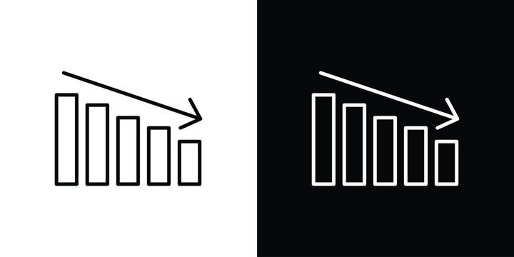 Chat arrow down icon in vector. Logotype icons